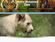 Tablet Screenshot of metrorichmondzoo.com